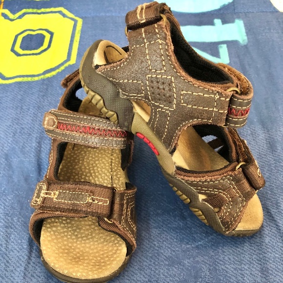 Stride Rite Brown Little Kid Sandals Size 9M - Picture 4 of 8